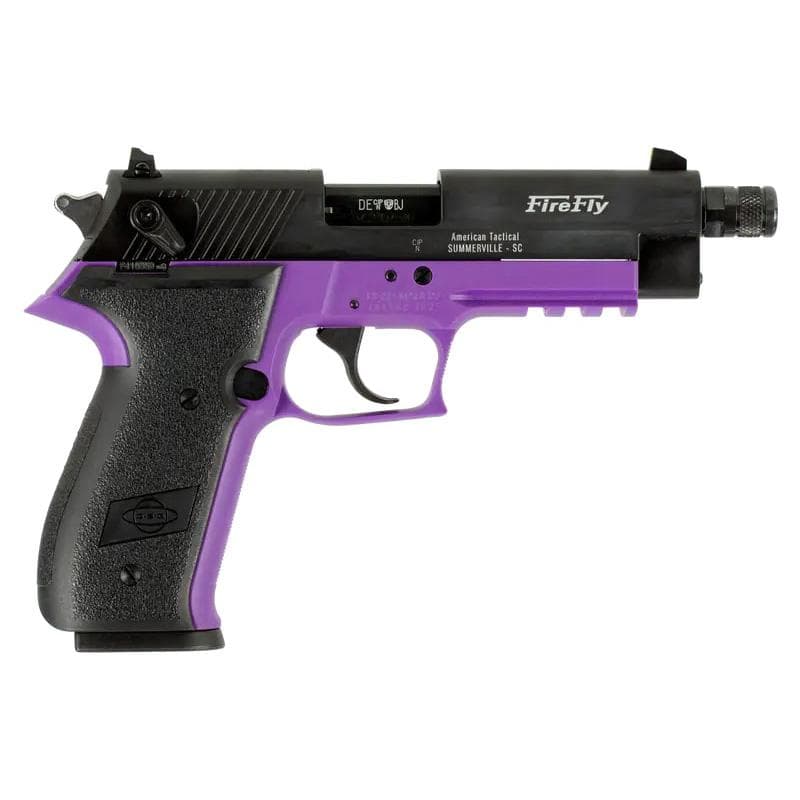 ATI GSG Firefly Handgun .22 LR 13RD Magazine(1) 4.9 Threaded Barrel Purple Frame