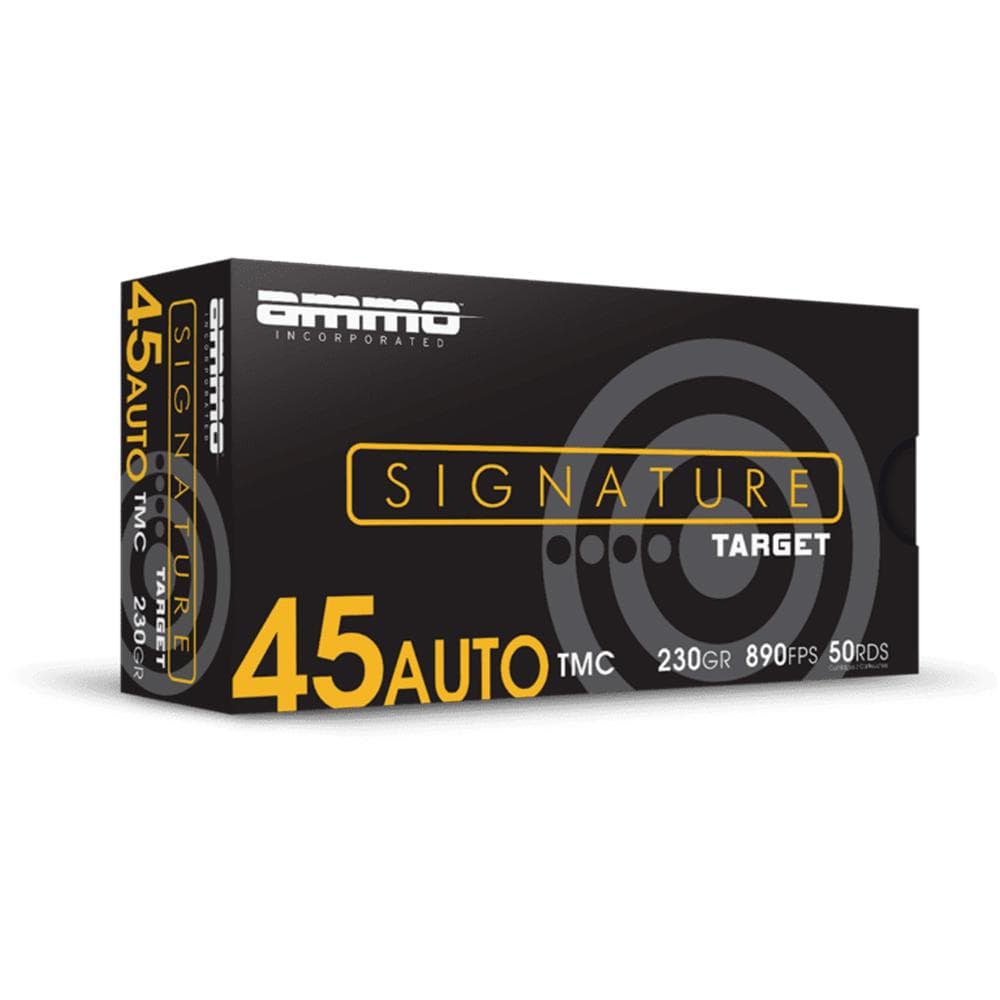 Ammo Inc Signature Handgun Ammunition .45 Auto 230GR TMJ 890 FPS 50/Ct