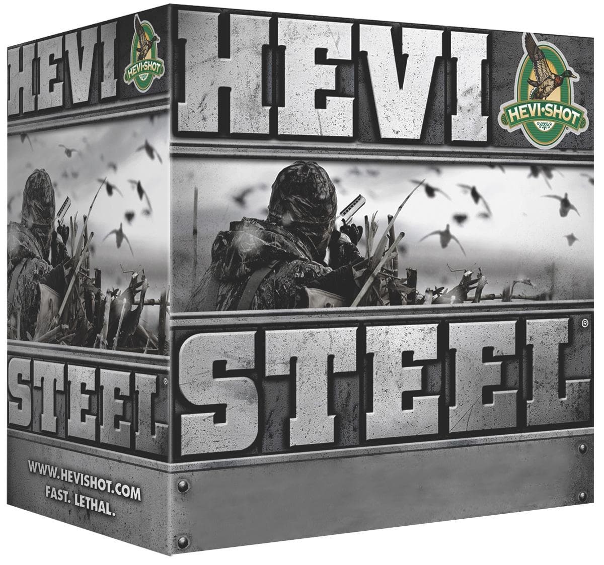 HEVI-Shot HEVI-Steel Shotshells 12 Ga 3-1/2"" 1-3/8 Oz 1550 FPS #1 25/Ct