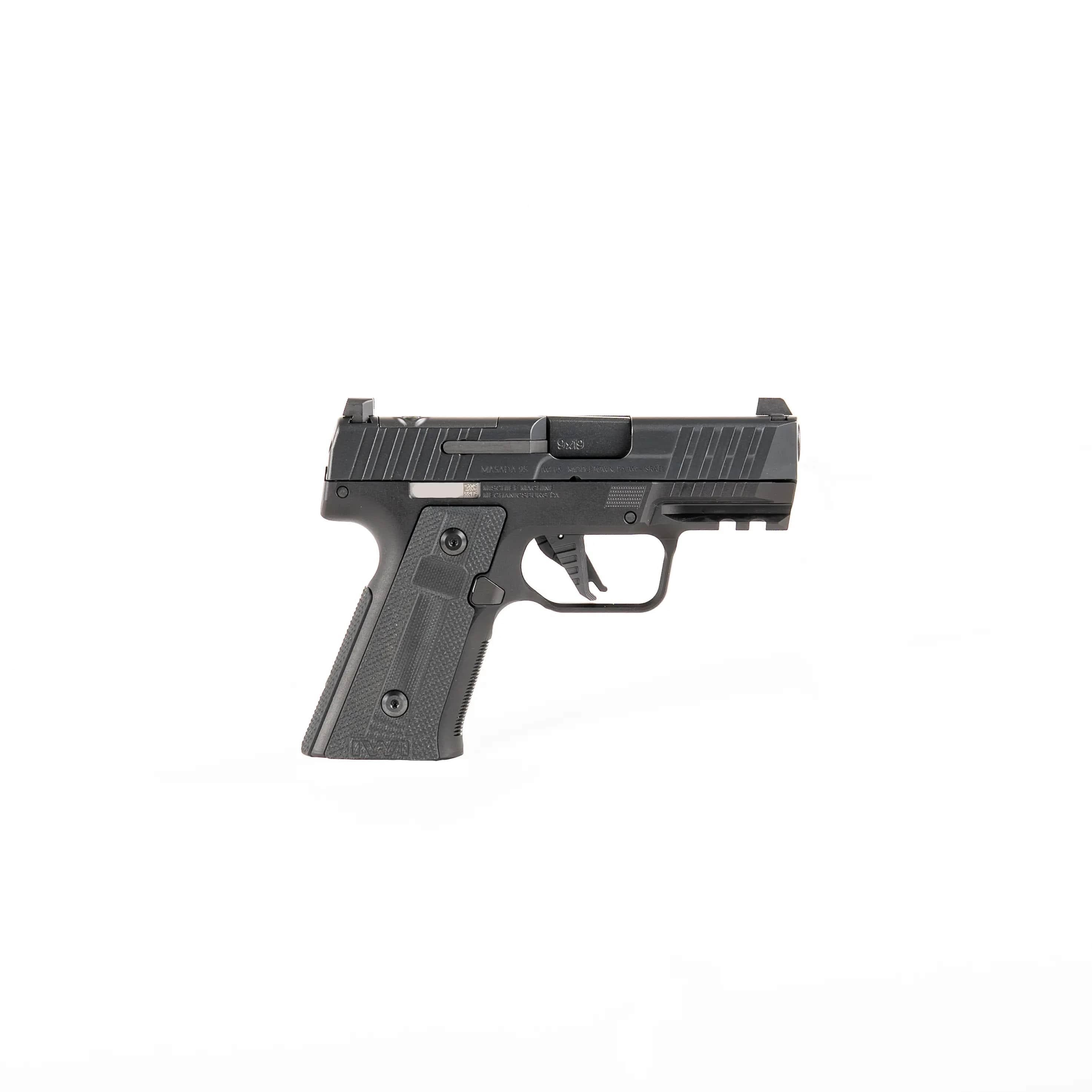 IWI Masada Slim Commander Elite Handgun 9MM Luger 13RD Magazines(2) 3.4" Barrel Aluminum Frame Rmsc Optics Cut