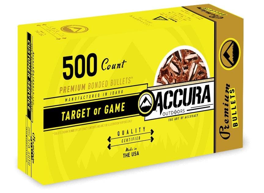 Accura Premium Powerbond Bullets .40 Cal .401" 165 Gr FP 500/Ct