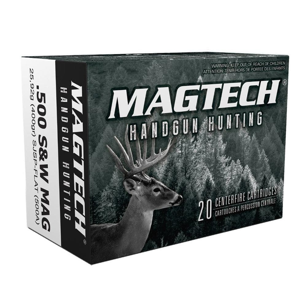 Magtech Handgun Ammunition .500 S&W 400 Gr JSP 1608 FPS 20/Ct