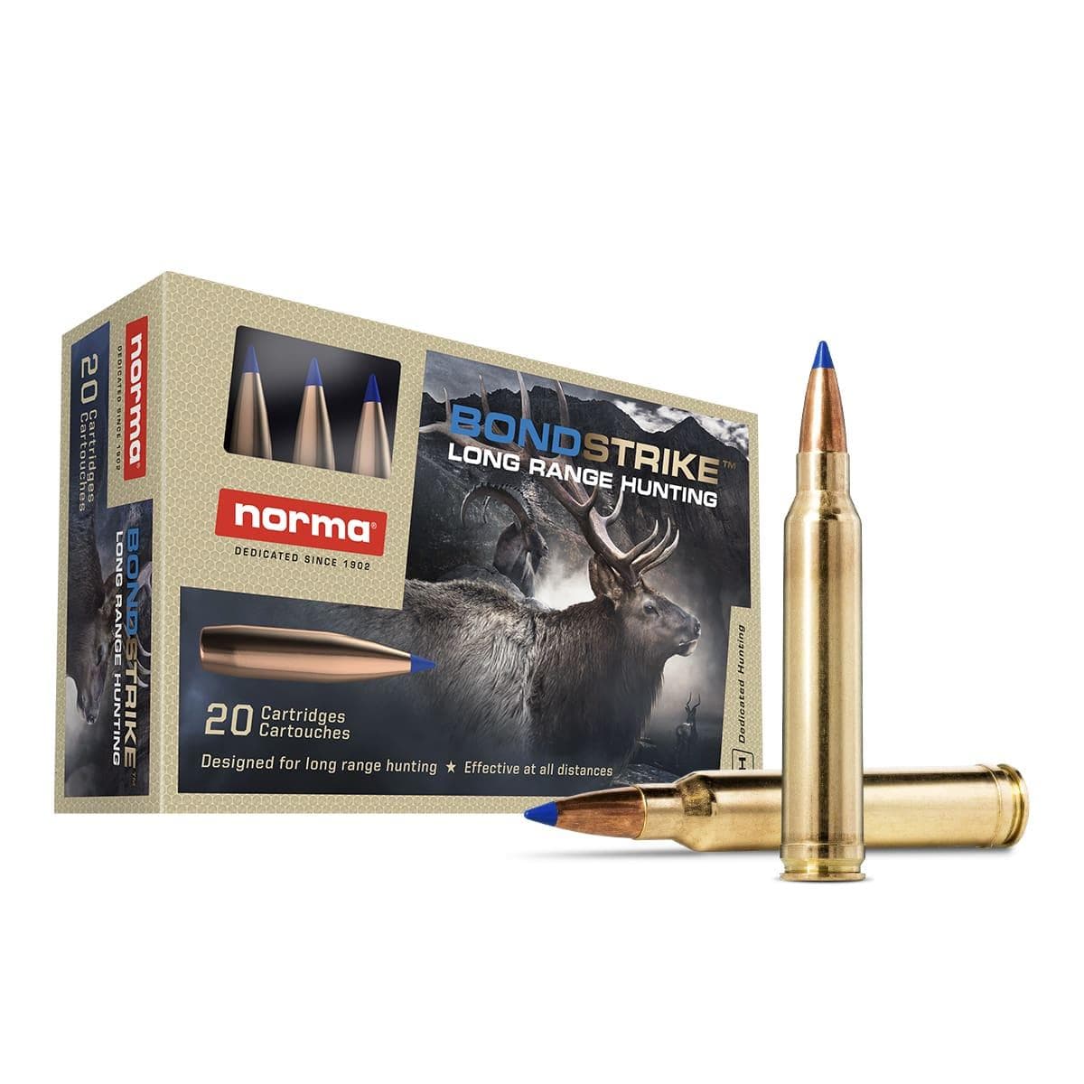 Norma Bondstrike Rifle Ammunition 6.5 PRC 143GR PT 2740 FPS 20/Ct