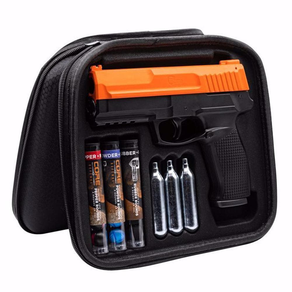 Umarex P2P Secure 68P Pepper Defense Kit 16J -.68 Cal Orange Black