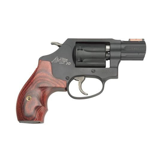 Smith & Wesson J-Frame Model 351 PD Handgun .22 MAG 7RD Capacity 1.88" Barrel Black with Wood Grip