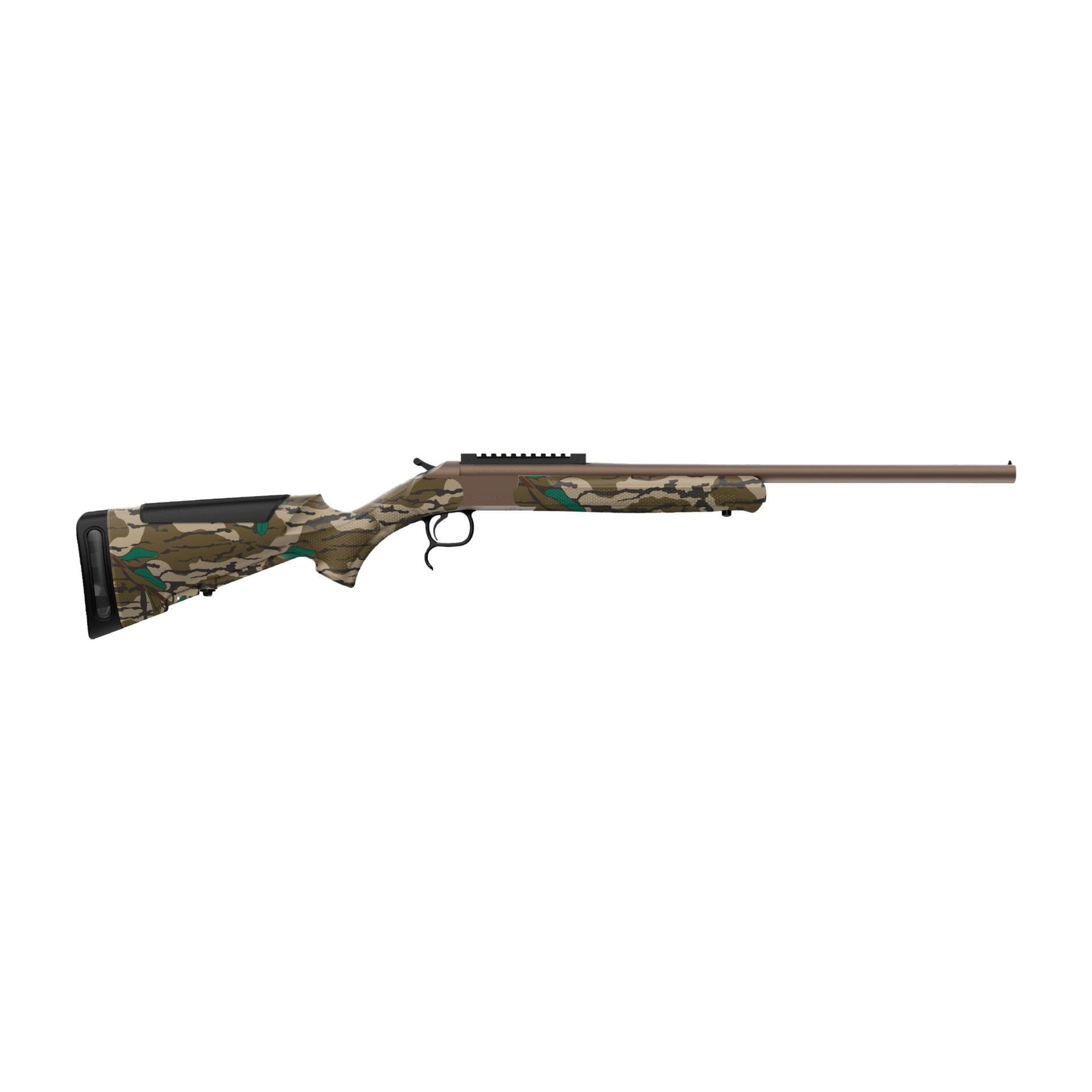 Retay Gamelander Mossy Oak Greenleaf Shotgun 410GA 3" Chamber Single Shot 22" Barrel Bronze Cerakote/Greenleaf Stock