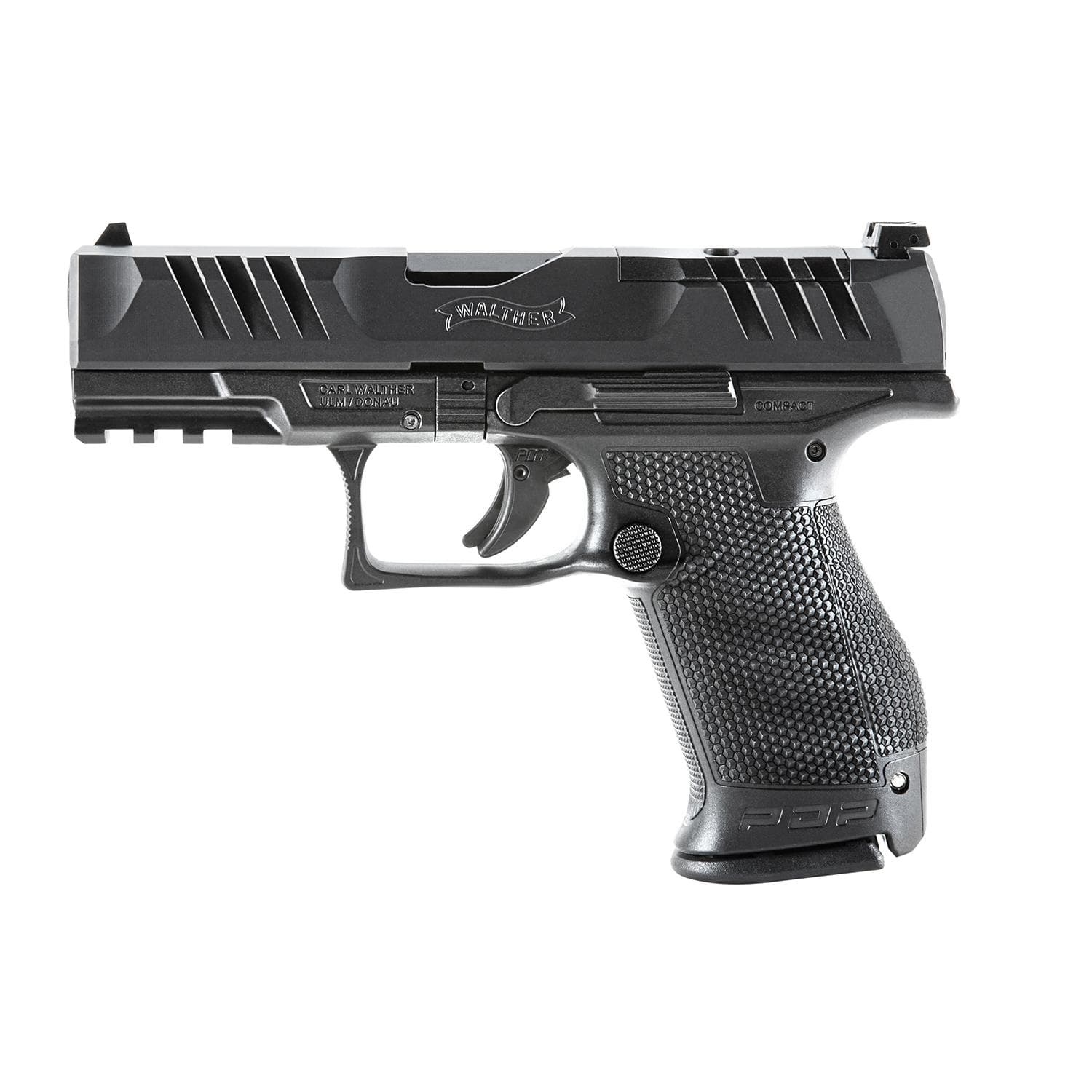 Walther PDP Compact Optic Ready Handgun 9MM Luger 15RD Magazine 4" Barrel Black Polymer 2 Mags Incl/