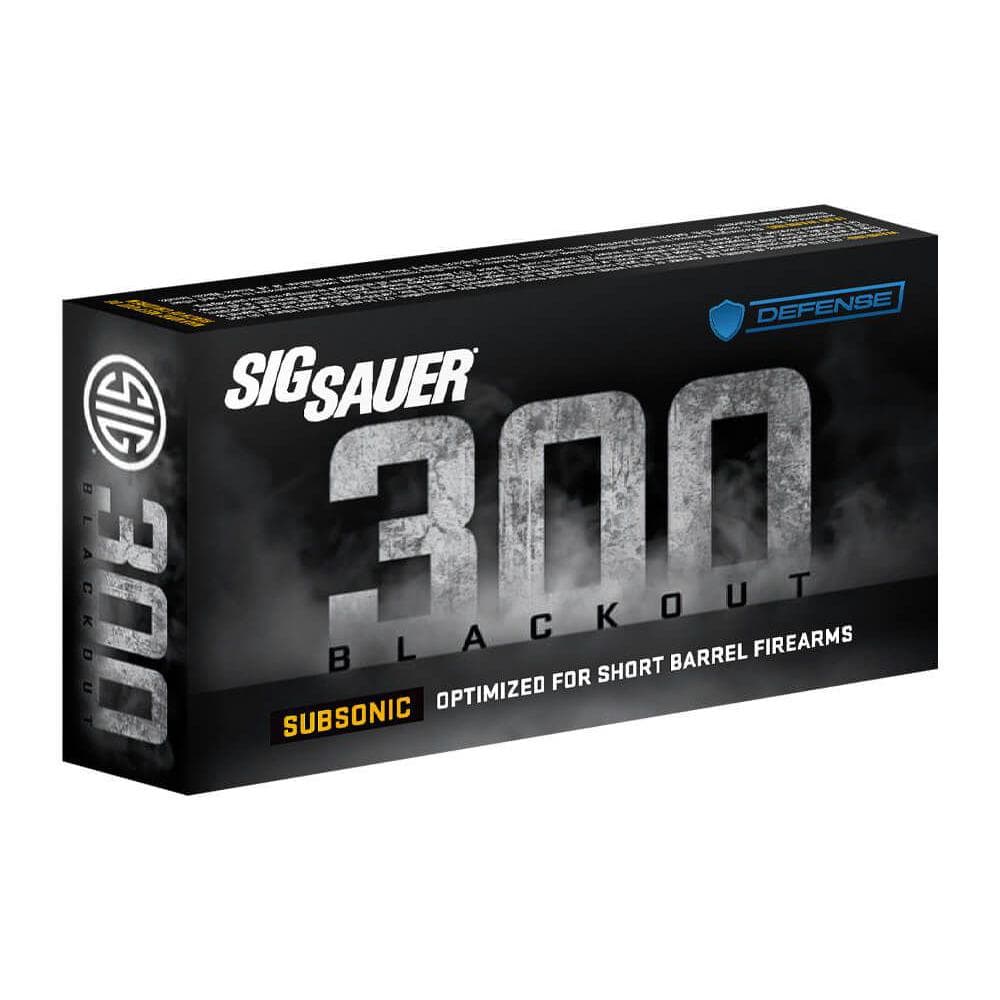 SIG Sauer Tac-TX Rifle Ammunition 300 AAC Blackout 110GR JSP 1000 FPS 20/Ct