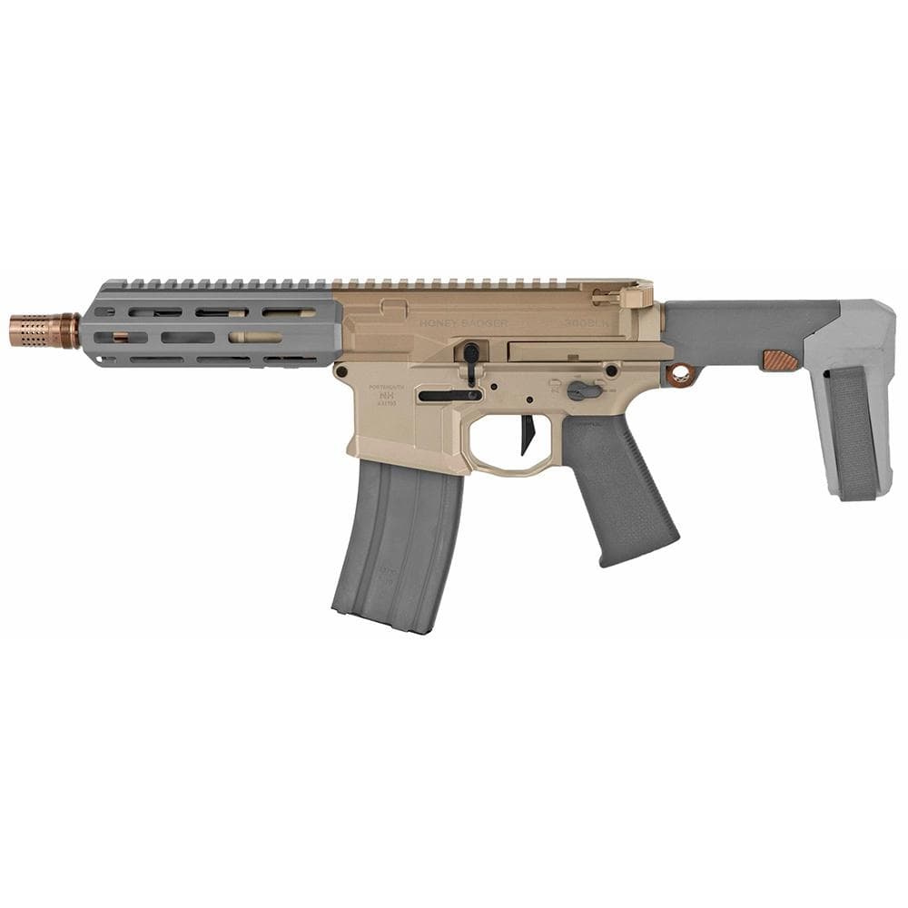 Q Honey Badger Pistol .300 BLK 30RD Magazine 7" Barrel 1:5 Twist 6" M-LOK Handguard