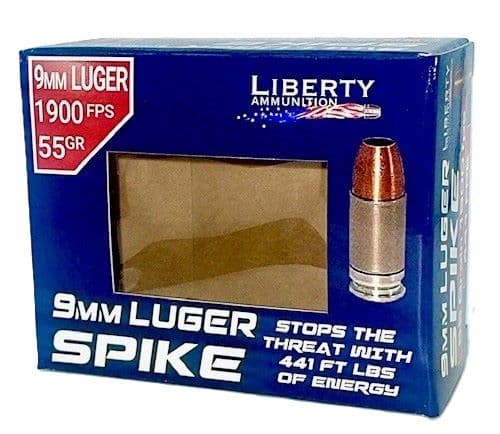 Liberty Spike 9MM 55GR - Coppr HP 20RD 50BX/CS