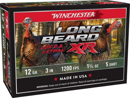Winchester Long Beard XR Shotshells 12 Ga 3" 1-3/4 Oz #5 1200 FPS 10/Ct