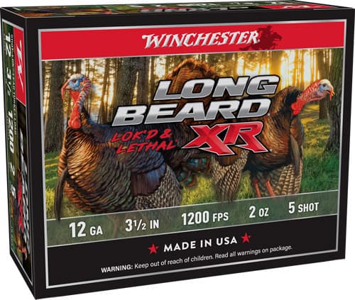 Winchester Long Beard XR Shotshells 12 Ga 3-1/2" 2 Oz #5 1200 FPS 10/Ct