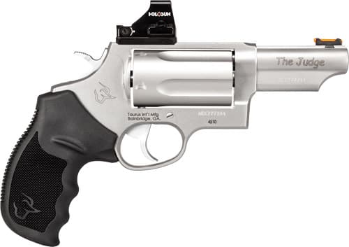 Taurus Judge Toro SS Handgun .45 Colt/.410 GA 2.5" Chamber 5RD Capacity 3" Barrel Stainless Steel with Black Grips