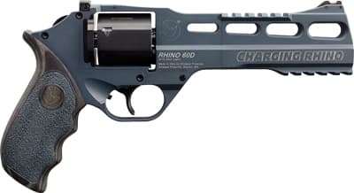 Chiappa Charging Rhino Gen II 60DS Handgun 9MM Luger 6RD Capacity 6" Barrel Slate Cerakote 3 Moon Clips