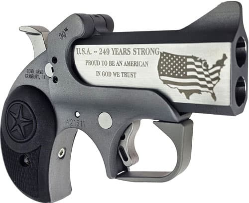 Bond Arms Limited Edition 30TH Anniversary Handgun .45 Colt /410GA 2RD Capacity 3" Barrel W/ Small Rubber Grips