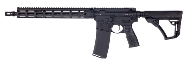 Daniel Defense DD4 V7 SLW Rifle 5.56MM NATO 32RD Magazine 14.5" 1/2X28 Threaded Barrel Black with 13.4" Handguard and Flash Hider